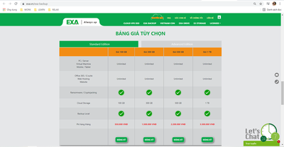 Hướng dẫn đăng ký sử dụng thử miễn phí dịch vụ EXA Backup 